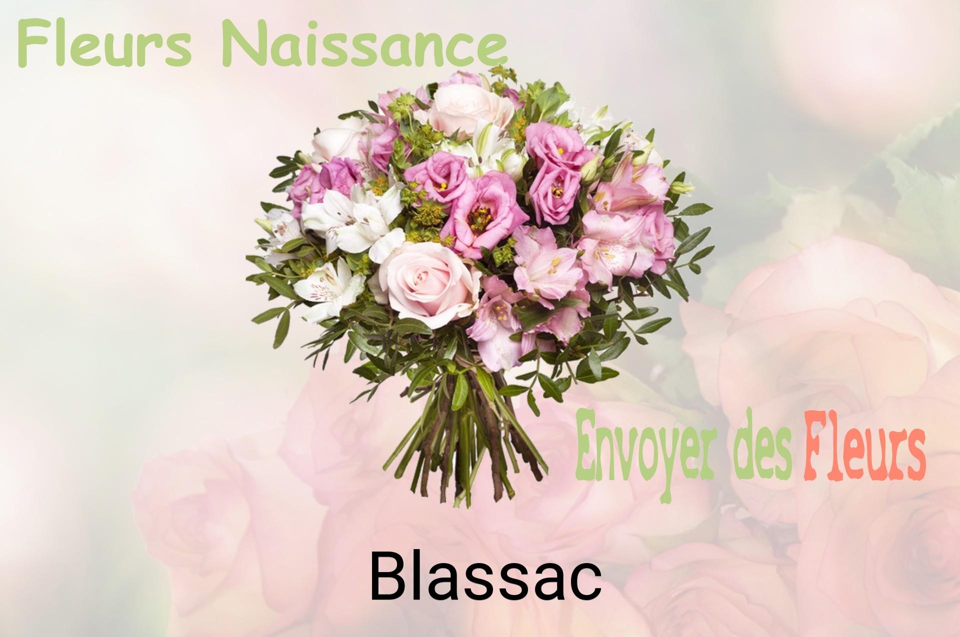 Bouquet de fleurs de naissance livré à Blassac